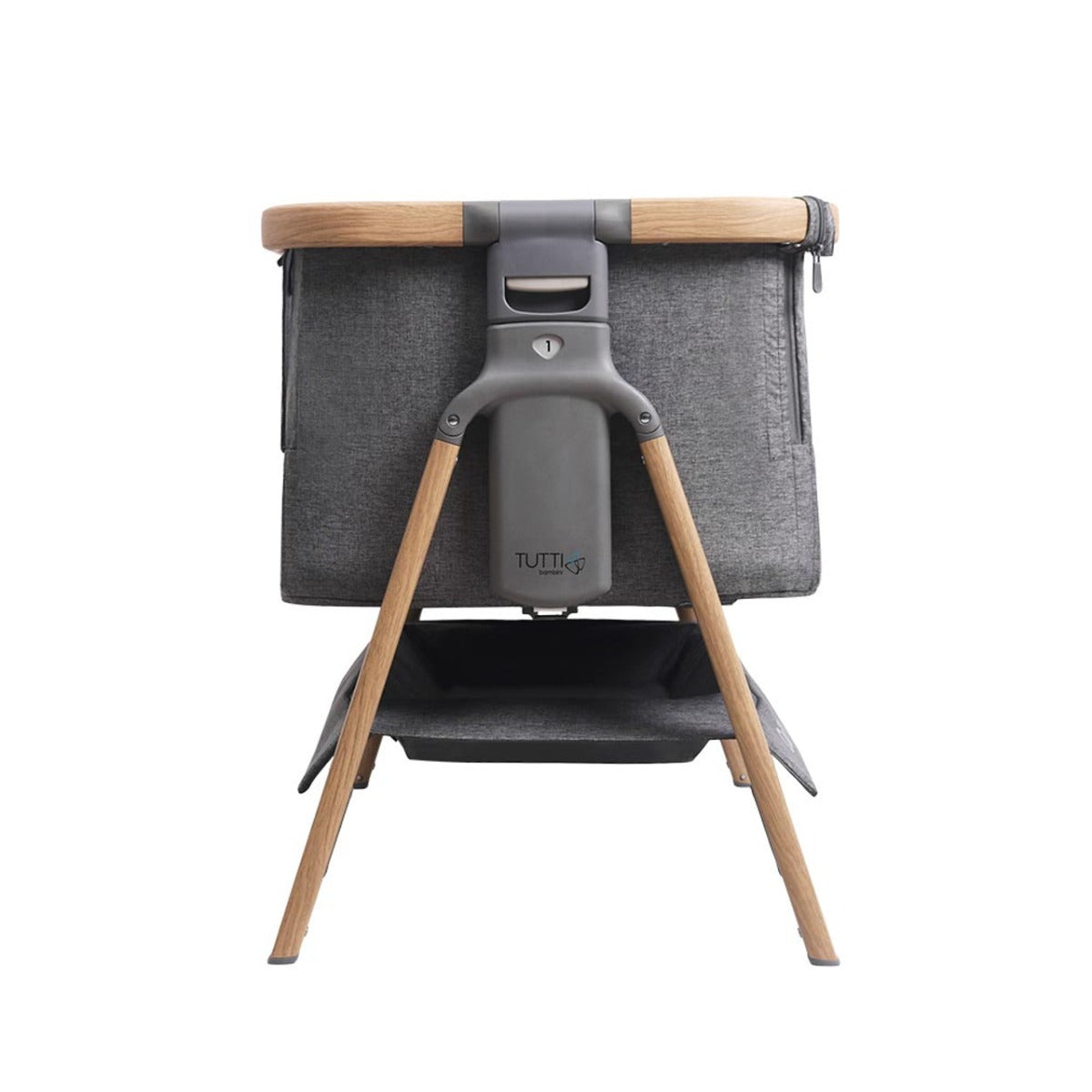 Tutti Bambini CoZee Air Bedside Crib - Oak and Charcoal 15