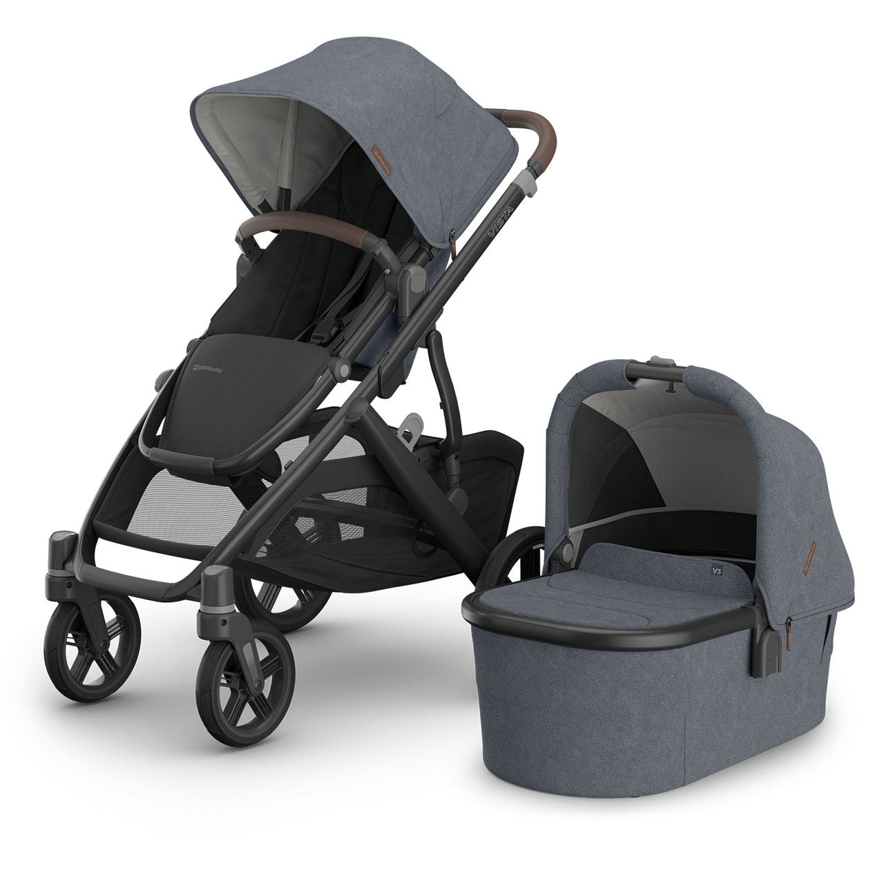 UPPAbaby VISTA V3 Luxury Maxi-Cosi Pebble 360 Pro2 i-Size Travel System Bundle - Julian