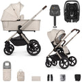 Venicci Upline 2 with Maxi-Cosi Cabriofix i-Size & Base Travel System Bundle - Stone Beige 1