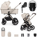 Venicci Upline 2 with Cybex Cloud T & Base Travel System Bundle - Stone Beige 1