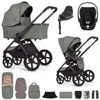 Venicci Upline 3 Luxury 4in1 Cybex Cloud T Car Seat & 360 Base Bundle - Aloe
