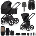 Venicci Upline 3 Luxury 4in1 Maxi-Cosi Cabriofix iSize Car Seat & Base Bundle - Onyx