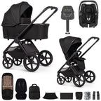 Venicci Upline 3 Luxury 4in1 Maxi-Cosi Cabriofix iSize Car Seat & Base Bundle - Onyx
