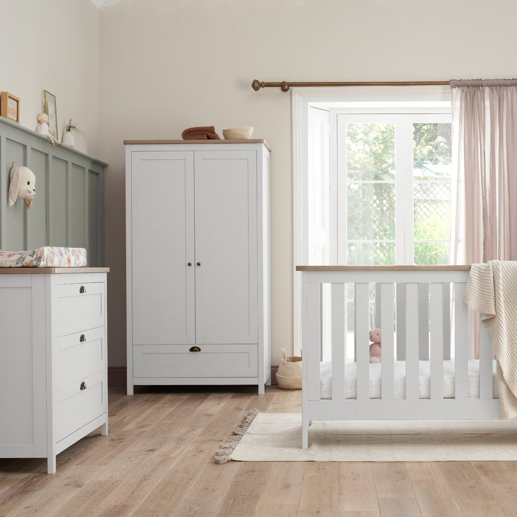 Tutti Bambini Verona 3 Piece Room Set - White & Oak