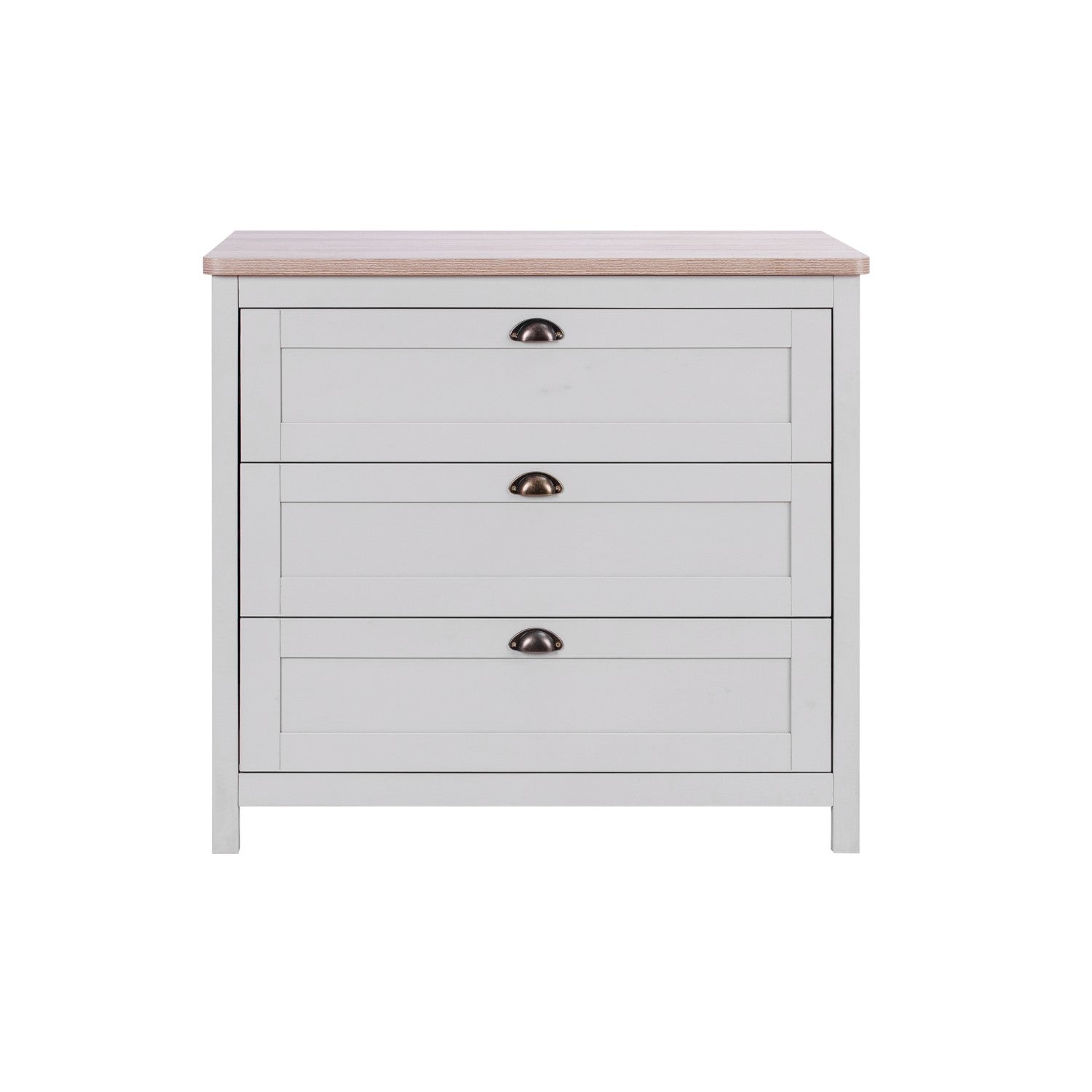 Tutti Bambini Verona Chest Changer - Oak & Dove Grey