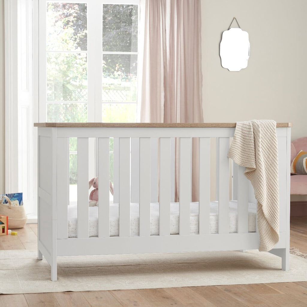 Tutti Bambini Verona Cot Bed - White & Oak