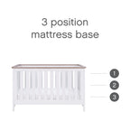Tutti Bambini Verona 2 Piece Room Set - White & Oak
