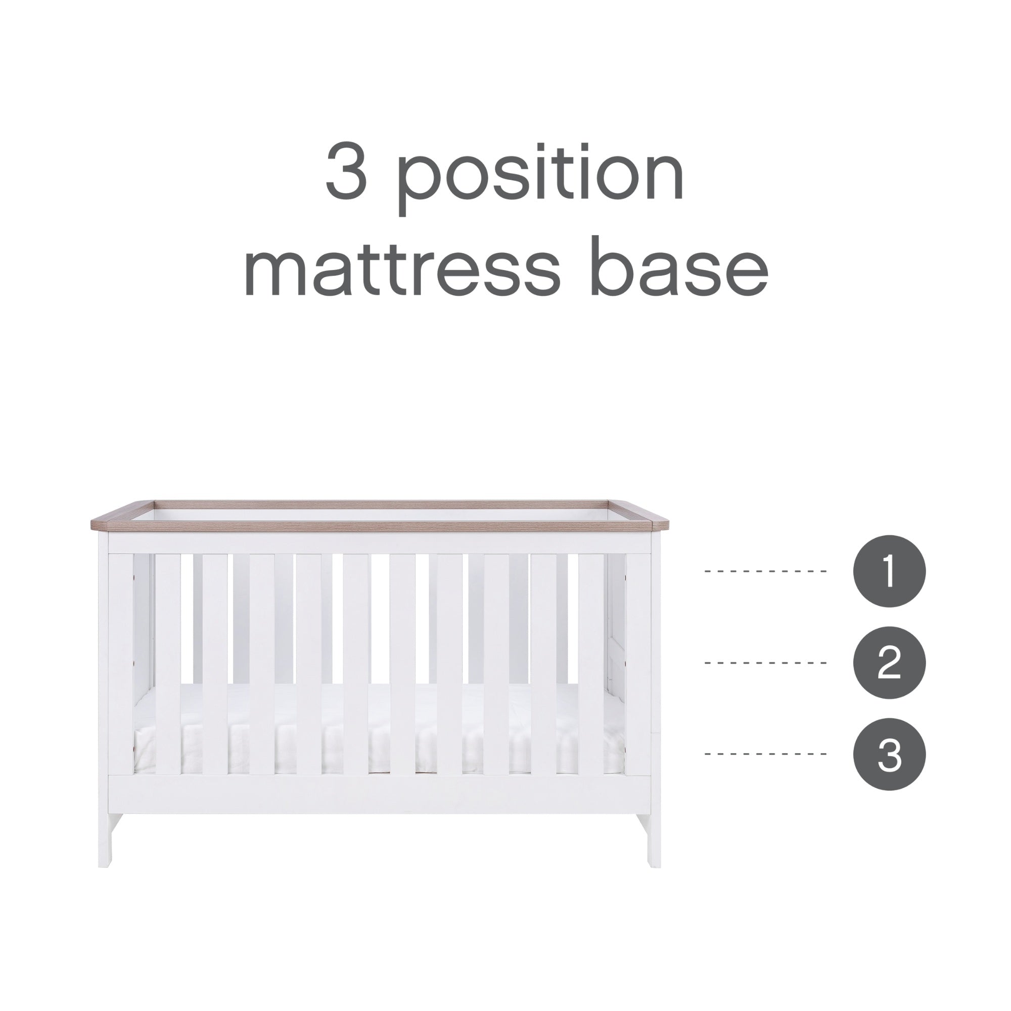 Tutti Bambini Verona 2 Piece Room Set - White & Oak