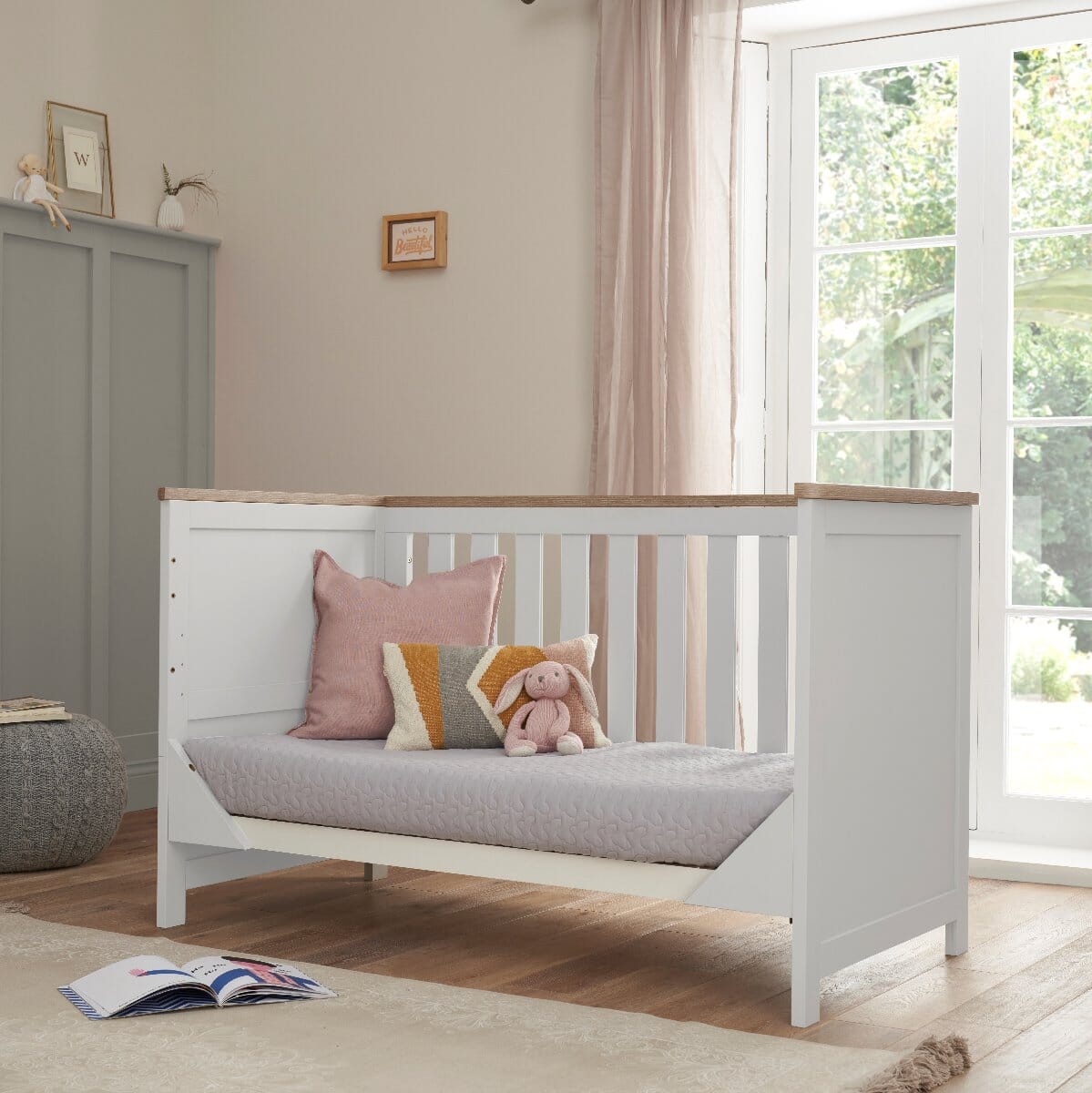 Tutti Bambini Verona 2 Piece Room Set - White & Oak