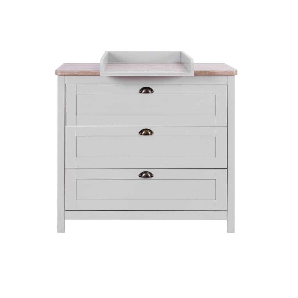 Tutti Bambini Verona Chest Changer - Oak & Dove Grey