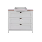 Tutti Bambini Verona Chest Changer - Oak & Dove Grey