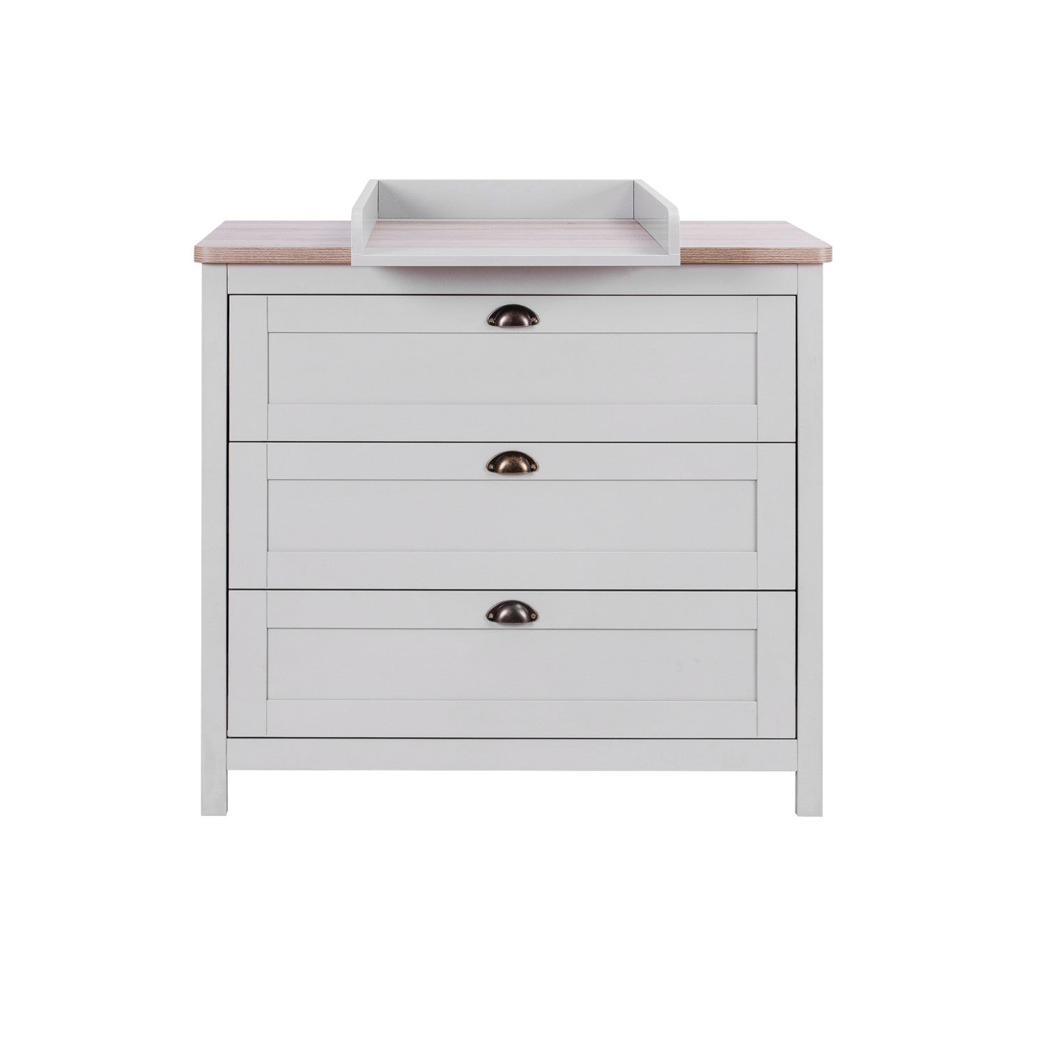 Tutti Bambini Verona Chest Changer - Oak & Dove Grey
