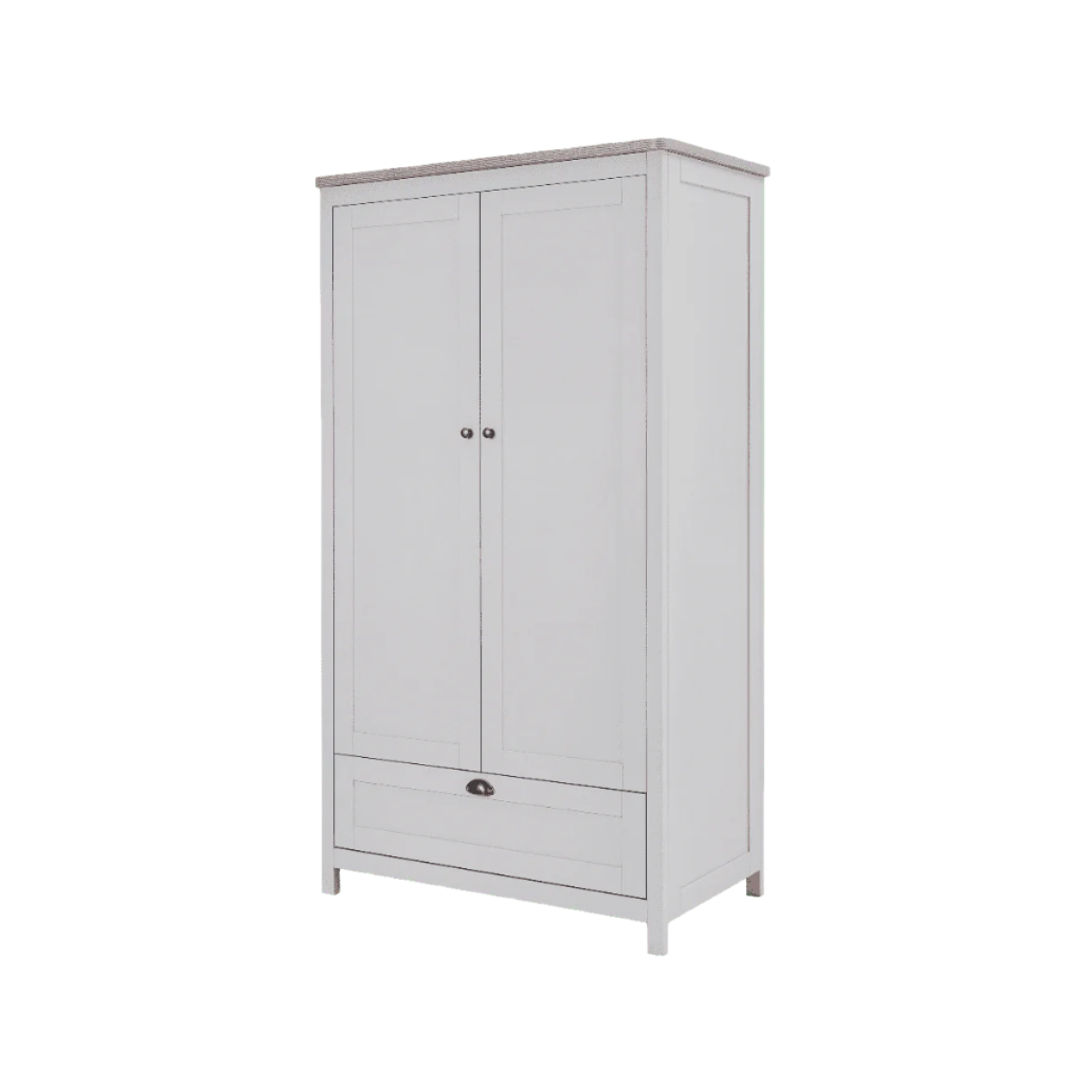 Tutti Bambini Verona Wardrobe - Oak & Dove Grey