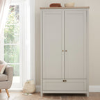 Tutti Bambini Verona Wardrobe - Oak & Dove Grey