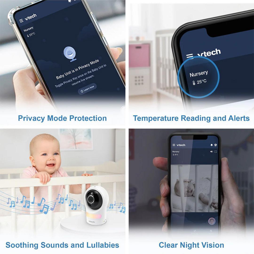 VTech RM9761 Wi-Fi 1080p Smart Baby Cam - White