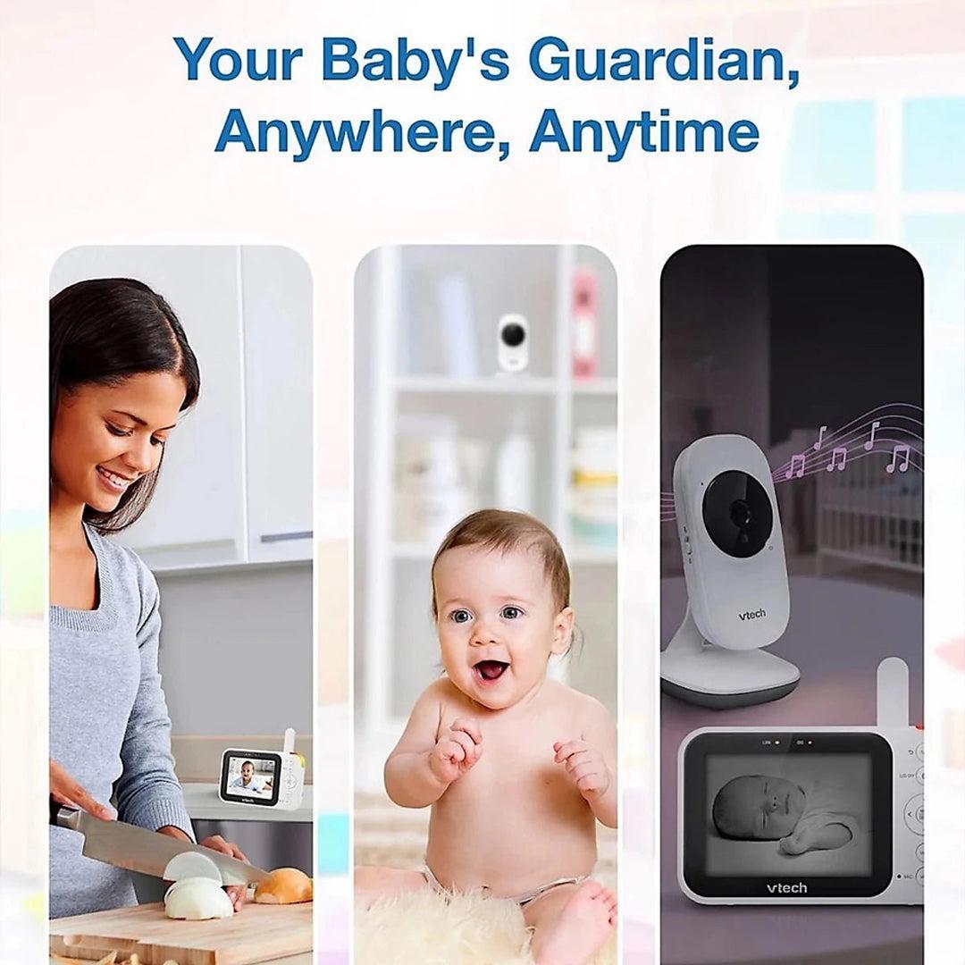 VTech VM4252 3.5 Inch Video Baby Monitor - White