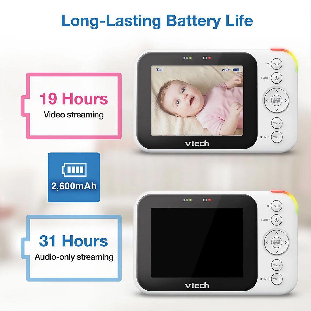 VTech VM4252 3.5 Inch Video Baby Monitor - White