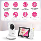 VTech VM4252 3.5 Inch Video Baby Monitor - White